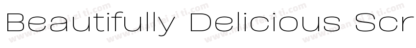 Beautifully Delicious Script Regul字体转换